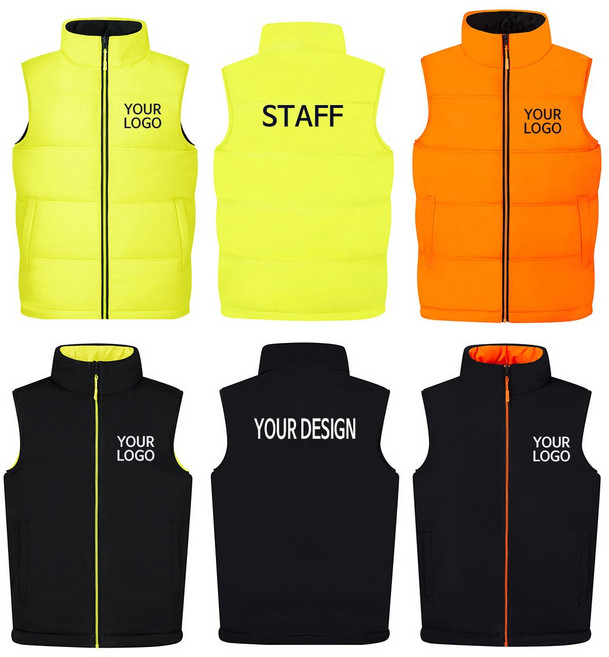 동계 양면패딩조끼 축구 행사용 마킹가능