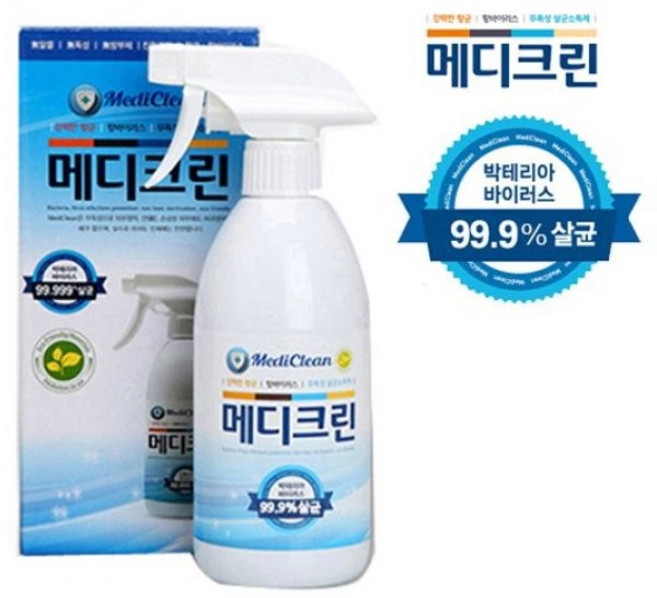 [MediClean] 메디크린 프리미엄 안심 살균소독제 500미리 스프레이형 나노에멀젼 이산화염소 향균, 500ml, 5개