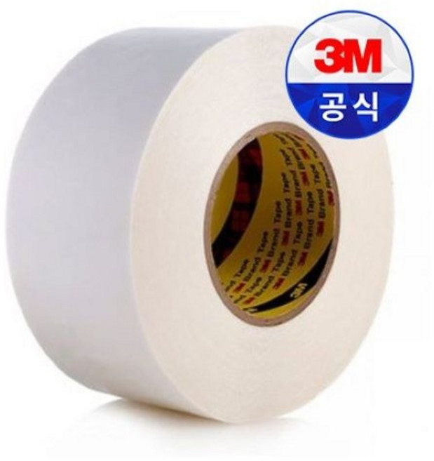 3M 9070 부직포 양면테이프 50M 종이 초강력 화지 얇은 양면테이프 0.15T 쓰리엠, 1개, 8mmX50M