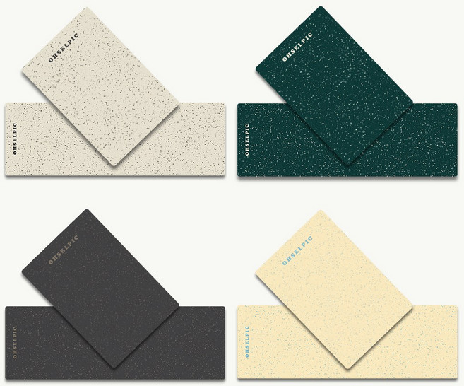 오셀픽 2종세트 오브제 사각형 빨아쓰는 규조토 발매트, 1세트, 크림