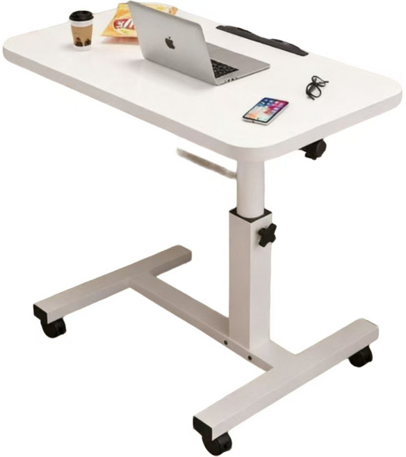 침실 사이드 테이블 높이 조절 다용도 테이블 거실 쇼파 이동 테이블 SYW, 화이트