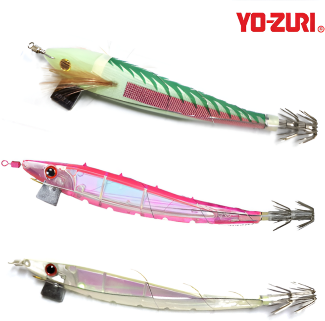 요즈리 뉴 에사마키 에기 삼봉에기 A314 DX클로스 A317 A318 한치 갑오징어 에기, 1개, 18g, A318 17 (M) 형광