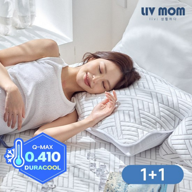 [1+1/2개세트] 매일 바꿔쓰는 듀라쿨 아이스냉감 베개커버 1+1 40x60/50x70