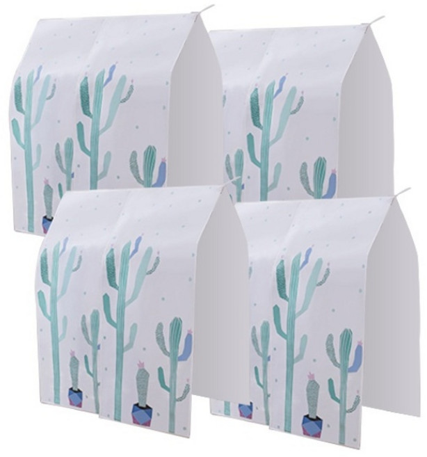 사계절 행거커버 (선인장)4P 옷걸이 덮개, 1개입, 4개