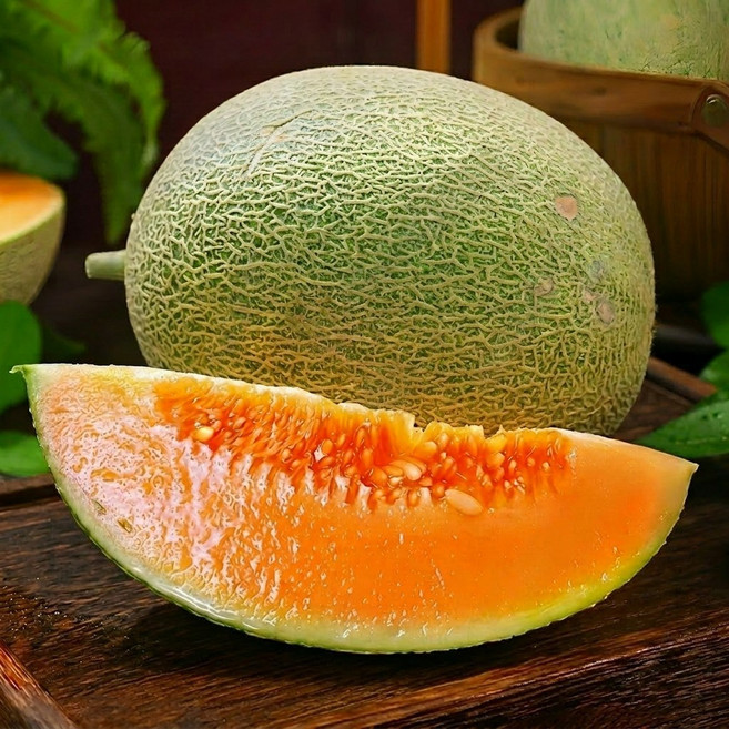 [가성비축제] 산지직송 하미과메론 18brix꿀물뚝뚝가정용 메론, 1박스, 2kg 내외 (가정용)