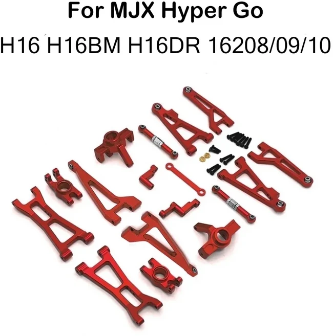 1/16 MJX Hyper GO 16207 16208 16209 16210 H16BM H16GT H16DR H16PL 스티어링 컵 뒷바퀴 시트 업그레이드, 03 H16Red