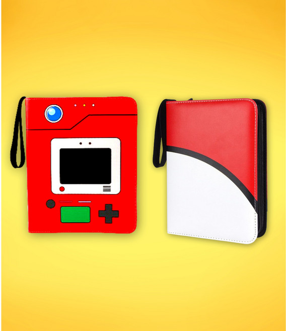 띠부띠부씰 앨범 띠부실 북 고급형속지25장(450칸수납) 속지추가가능 스티커 바인더 케이스, 레드화이트(속지10장포함)