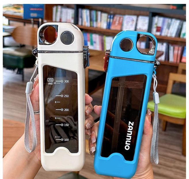 [실버플라워]창의적 물통 헬스용 물통 등산물병 여행용 물병 350ml 008, 1개