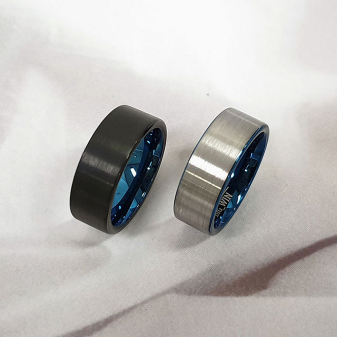 빅윈 심플 무지 라운딩 텅스텐반지 2컬러 T47 반지