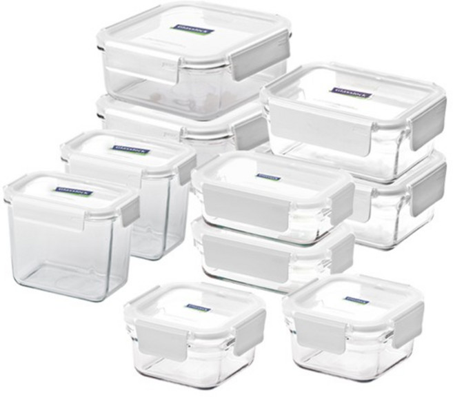 퓨어 화이트 10조 세트, 글라스락 퓨어 화이트 10조 세트 780987