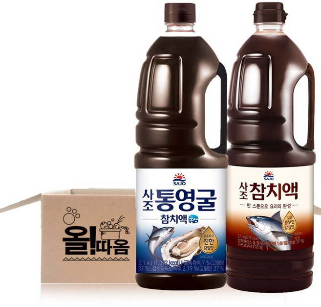 사조 (참치액 2.1kg+통영굴참치액 2.1kg) 각 1개씩 1세트, 2.1kg, 2개