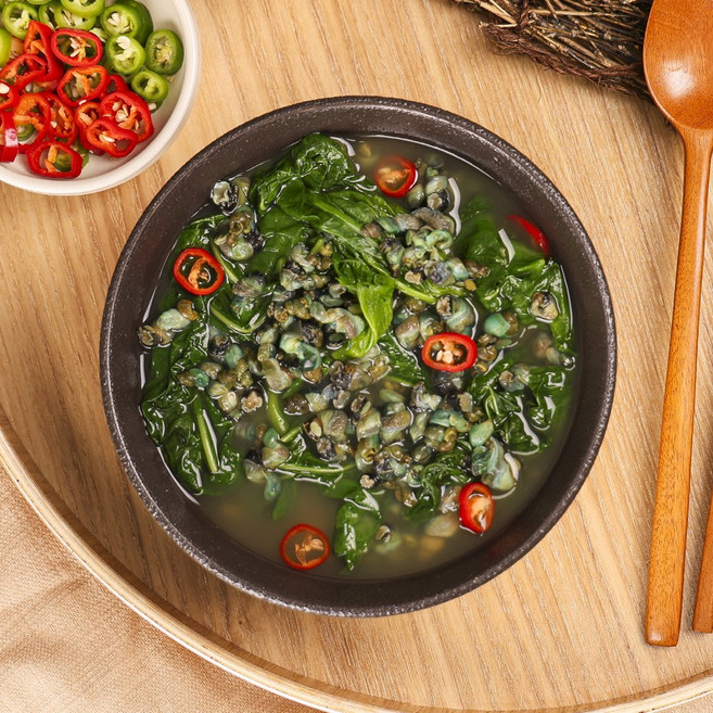 [반찬가게 찬장] 올갱이아욱국 수제반찬 집밥 반찬 배달 맛집, 1개, 800g