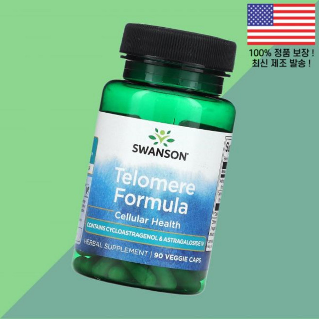 스완슨 텔로미어 포뮬라 식물성 베지캡슐 90캡슐 Swanson Telomere Formula 90 Veggie Caps, 90정, 1