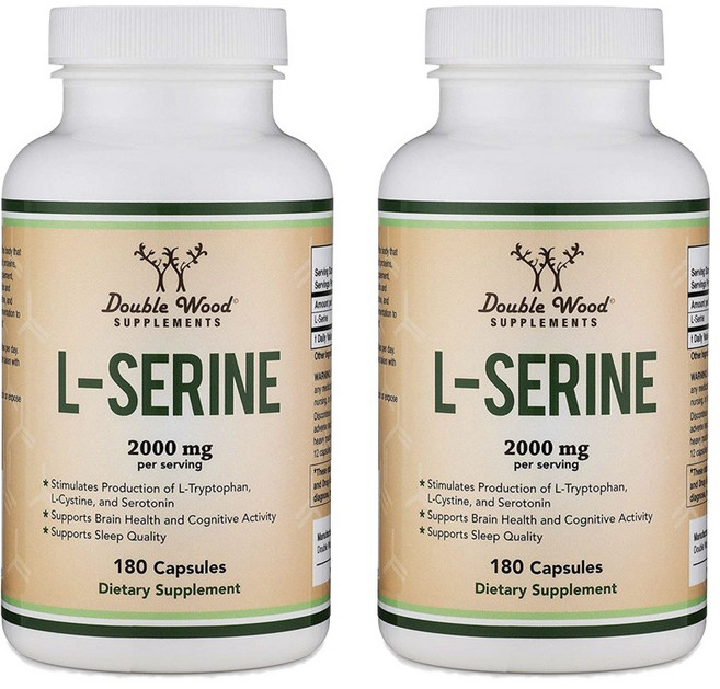 더블우드 L-세린 2000mg 캡슐, 180정, 2개