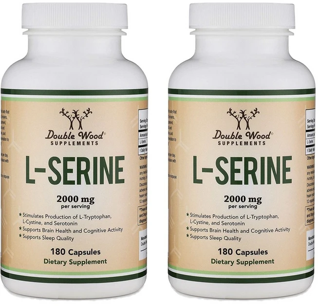 더블우드 L-세린 2000mg 캡슐, 180정, 2개 - 쿠팡