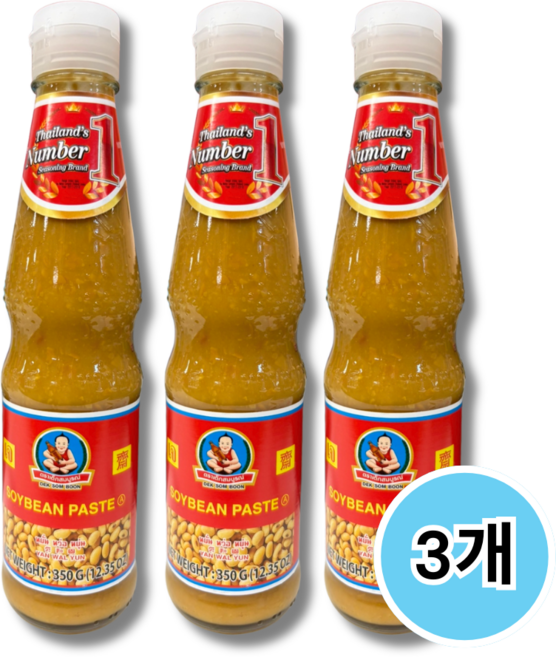 태국 조미된장 소스 따오찌오, 3개, 350g