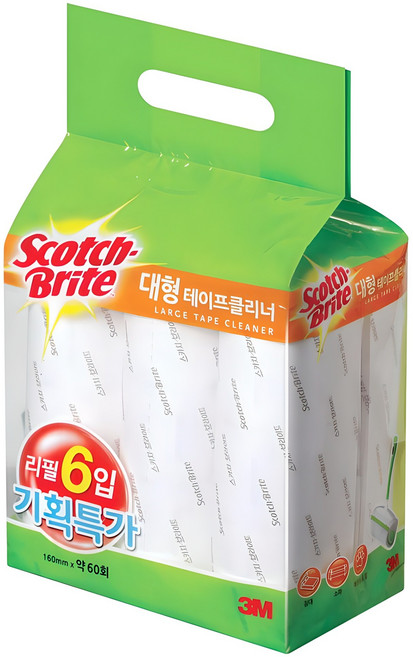 3M 리필 테이프클리너 대형 리필 6개입, 1개