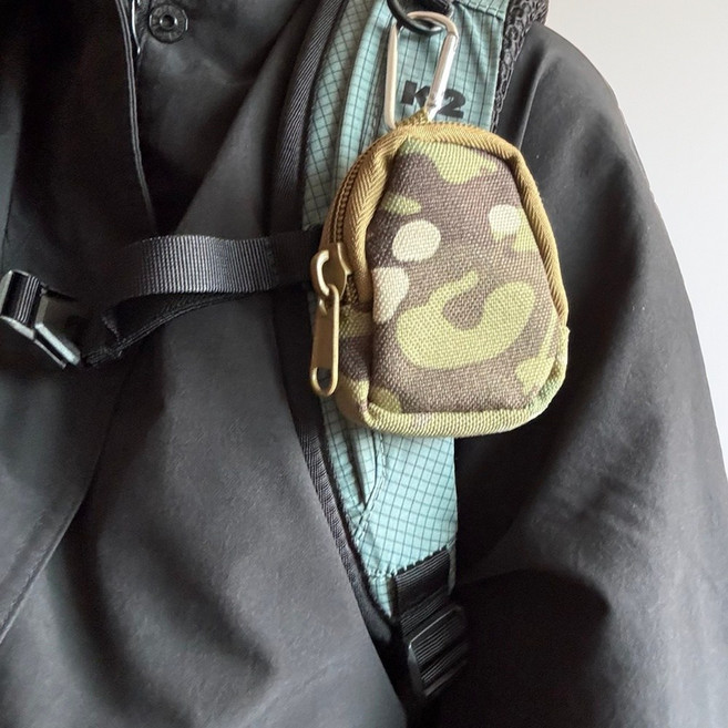 이어폰파우치 밀리터리 백팩 키링 미니 주머니