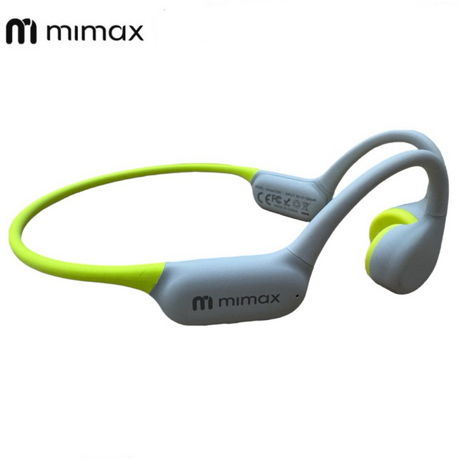 mimax 骨傳導運動耳機 開放式聆聽 舒適佩戴 跑步健身適用, 灰綠, CS05
