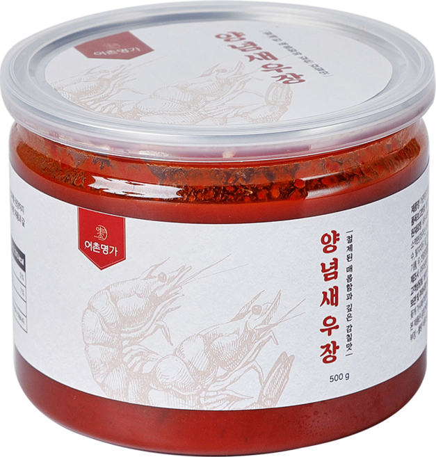 어촌명가 밥도둑 비법 양념 깐 새우장, 1개, 500g