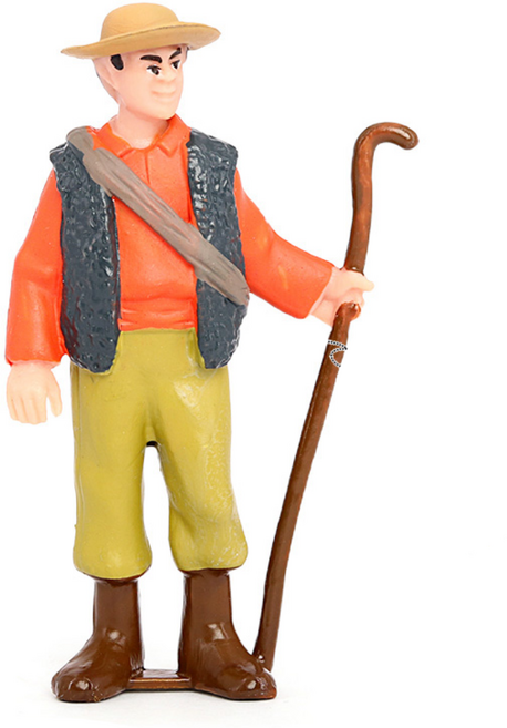 제트피규어 케빈 농부 사람 사육사 피규어 농장 스몰월드, 1개