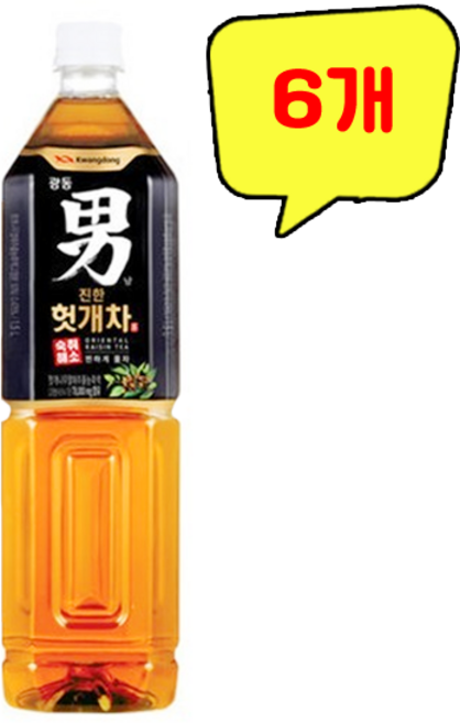 광동 힘찬하루 헛개차, 1.5L, 6개