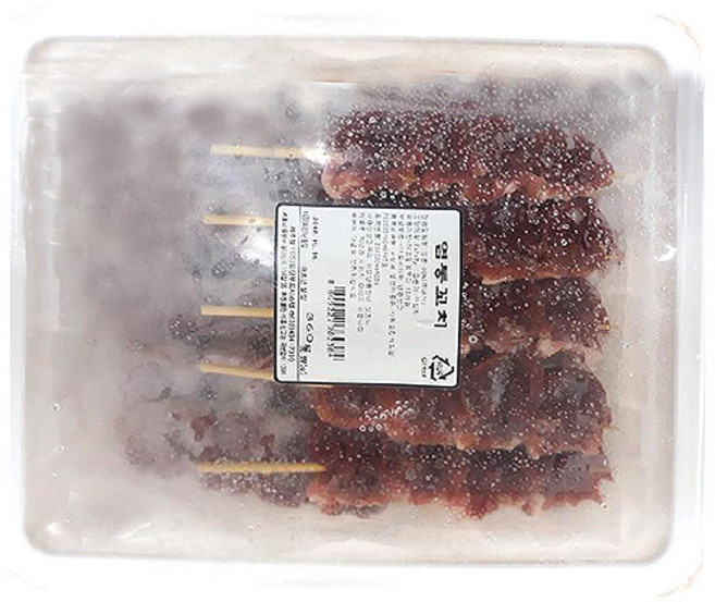 (무)(면)(냉동)염통꼬치 400g(닭꼬치)X4개, 4개, 400g