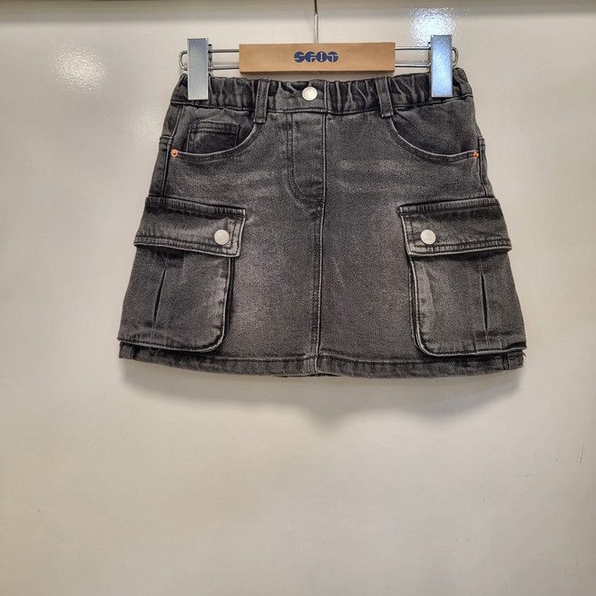 에스핏<<<매장인기상품>>> 허리조절 가능한 밴딩/속바지 들어있는 치마@@@카고 데님 스커트 SJZ101FJSK40_뉴코아 울산점
