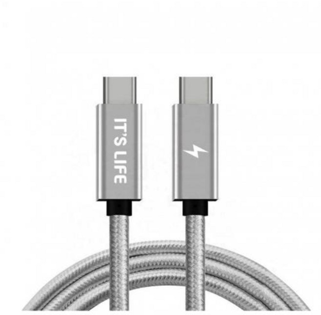 C 타입 고속 충전 케이블 C to C PD 3.1 단체 대량, 60cm, 1개