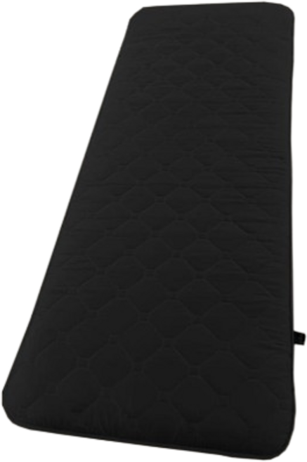 야전침대 쿠션 토퍼 매트 패브릭 커버 블랙, 35mm, 블랙 2개