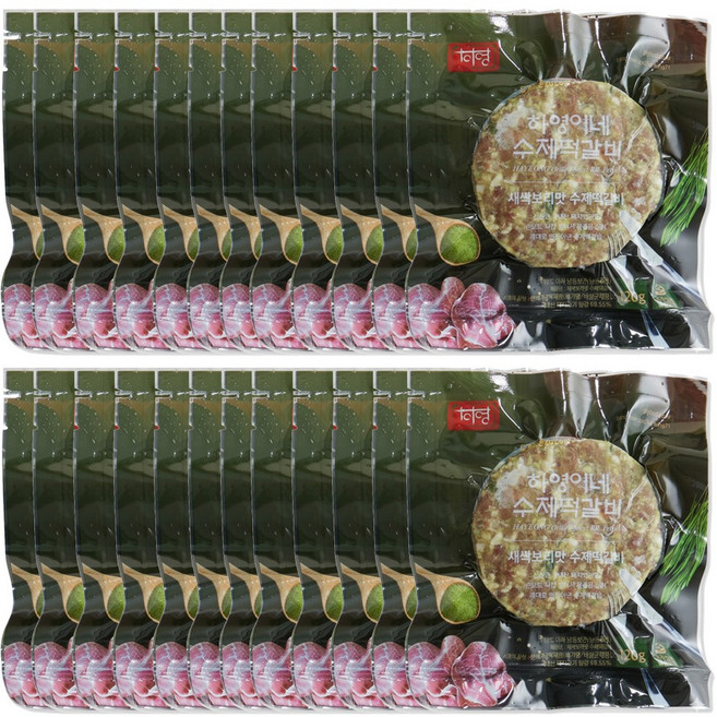 육즙 가득한 하영이네 수제 떡갈비 새싹보리맛, 24개, 120g