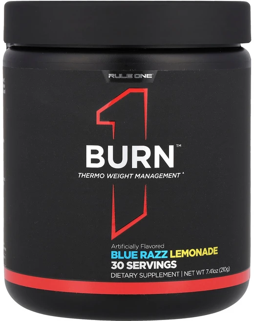 Rule One Proteins Burn™ Thermo Weight Management Blue Razz Lemonade 7.41 oz (210 g), Rule One Proteins, Burn™, Ther, 210g, 1개 - 쿠팡
