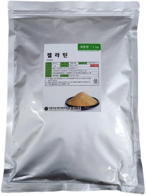 젤라틴가루 1kg 젤라틴 분말 베이킹용 식품첨가물 이든타운, 1개 - 쿠팡