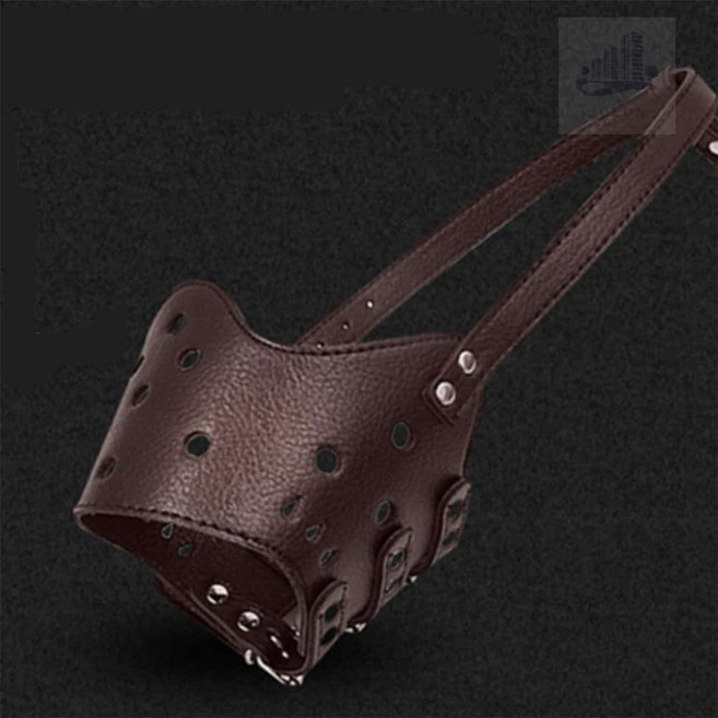 애견 가죽 입마개 훈련 미용 산책 짖음방지, 프리미엄 애견입마개-블랙(XS), 1개