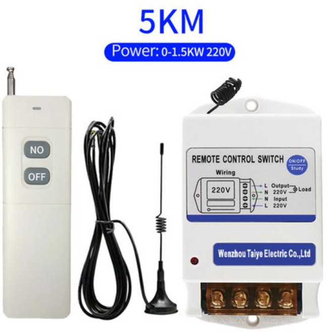 물펌프 무선 용 원격 제어 스위치 고출력 가정용 전기 220V 380V, 5KM 0-1.5KW 220V, 02 5KM 0-1.5KW 220V, 1개