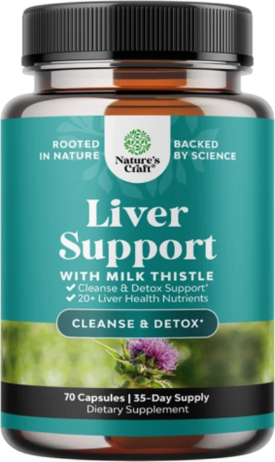 Natures Craft Liver Support 70캡슐 밀크씨슬 Artichoke, 1개 - 쿠팡
