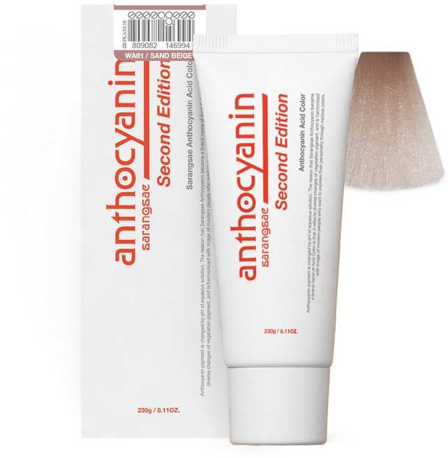 안토시아닌 산성칼라 헤어매니큐어 230g 52색상, 샌드베이지, 1개