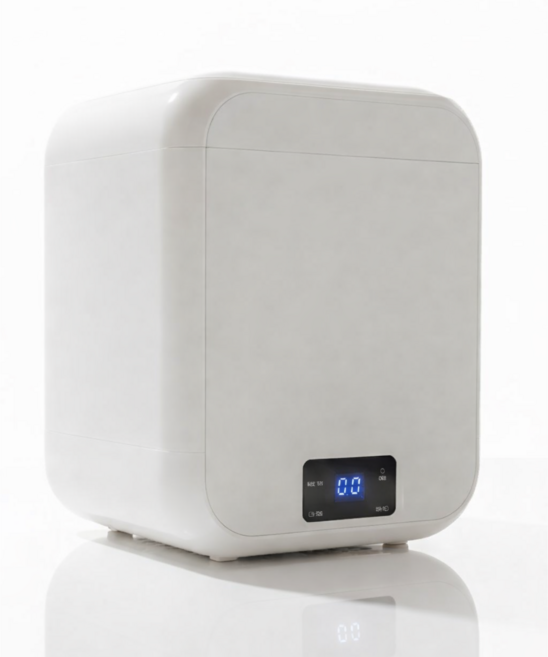 크레나 미니 UV 살균 세탁기 속옷 행주 양말 아기옷 전용 여행용 소형 세탁기, 아이보리, ZL-B2301