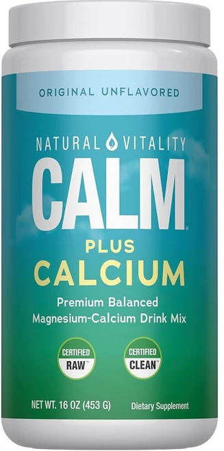 Natural Vitality 캄 플러스 마그네슘 시트레이트 & 칼슘 16온스, 454g - 쿠팡