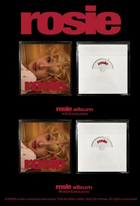 [ROSE] 블랙핑크 로제 2종 세트 ROSE first studio album rosie (KR Exclusive + Retail Exclusive) / BLACKPINK