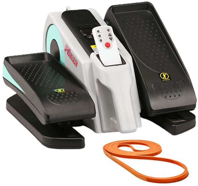 Fitek 電動小橢圓機 電動踏步機 手腳訓練 免安裝, 電動健步機(贈彈力繩*1條)