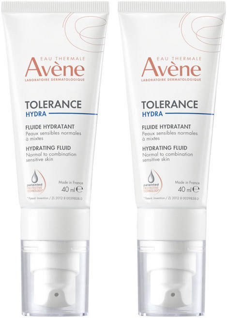 아벤느 똘레랑스 하이드레이팅 플루이드 히알루론산 수분진정 로션, 40ml, 2개
