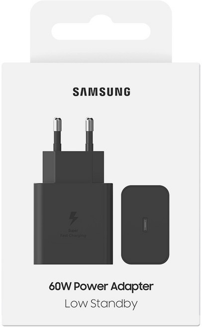 삼성 정품 60W C타입 초고속 GaN 절전형 PD 충전기 어댑터 PPS 급속 고속 충전 갤럭시 아이폰 맥북 아이패드 노트북 맥북 EP-T6010N N, 1개, 블랙 x EP-T6010N