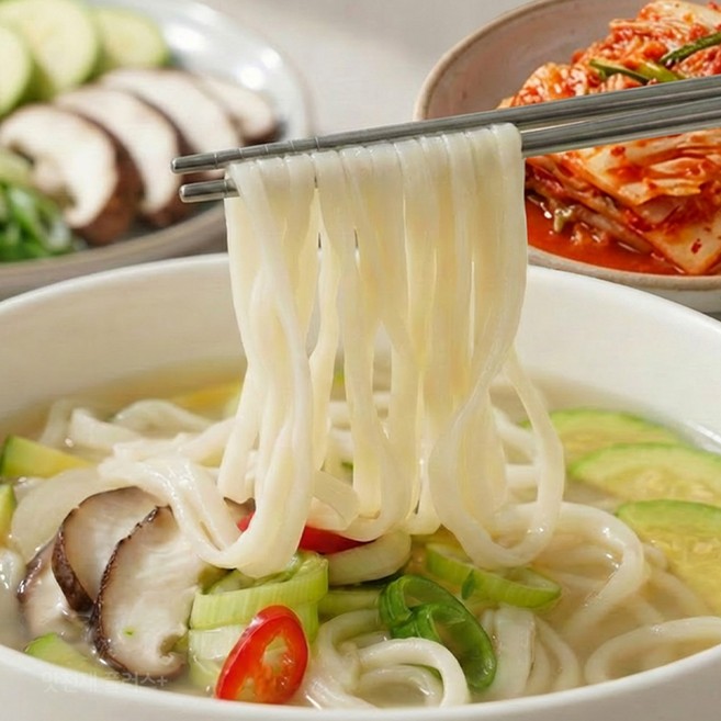 명동칼국수 5인분세트 칼국수면1kg+진한소스5팩 칼국수 맛집, 칼국수 명동칼국수 5인분세트 (, 1개, 1kg