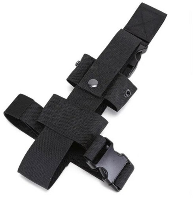 전술 드롭 다리 주전자 물병 홀스터 MK9 파우치 벨트 캐리어 허벅지 팩 다리 가방 후추 스프레이 미니 소화기, [03] Black