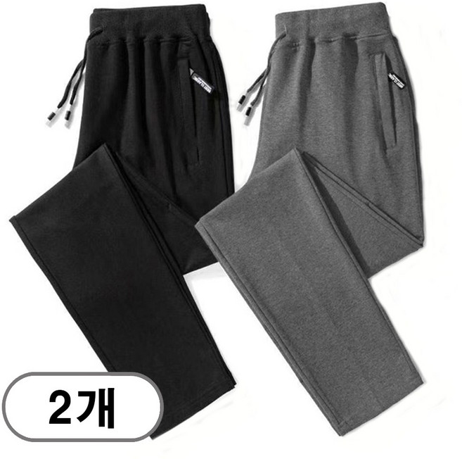 차쿠 1+1(2세트) 남녀공용 4계절 겨울 기모바지 트레이닝 바지 스판바지 추리닝바지 슬랙스 팬츠 작업복바지 중년 빅사이즈 (4계절 겨울 기모)