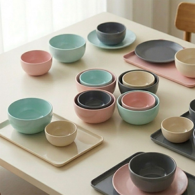 트라이탄샾 트라이탄 식기 그릇 밥그릇 국그릇 포케볼 면기, 1개, 민트(12cm)