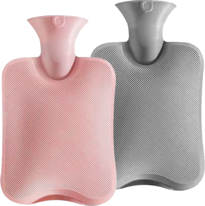 핫딜일번가 보온 보냉 물 주머니 핫팩 온수 온열 찜질팩, 1리터 그레이, 1개