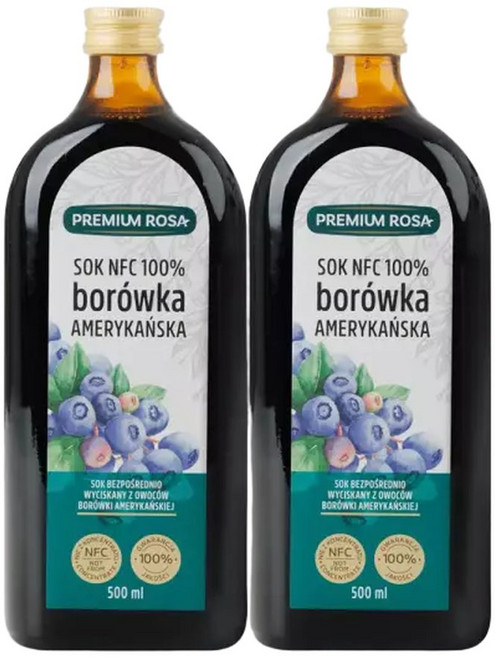 프리미엄로사 블루베리 원액 즙, 500ml, 2개