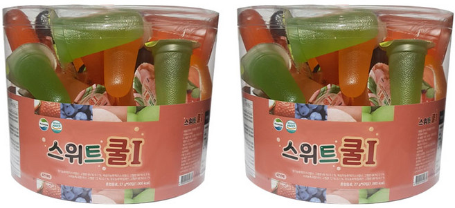 스위트쿨 27g-50개입(한통) 얼려먹는 과일향혼합음료, 2.7kg, 1개